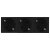 Donel Розетка 3х2К+З нем.ст., 45 гр., с з/ш, черн. (135х45мм), серия (тип) DF6, DF6D3AN